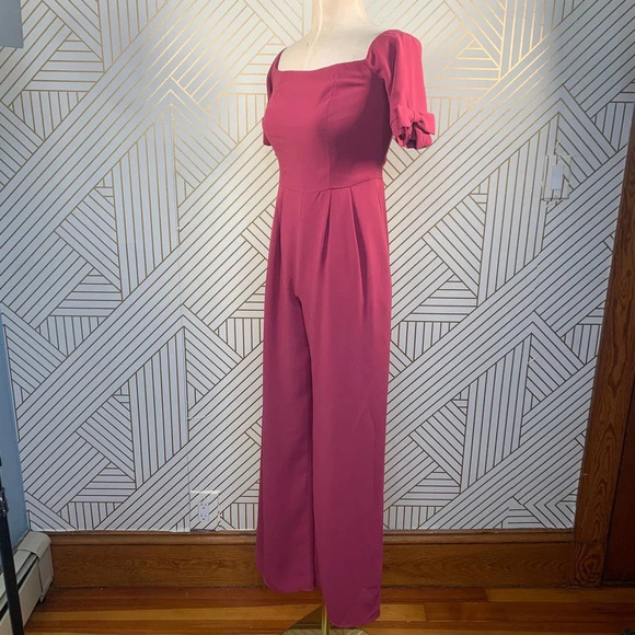 Gal Meets Glam Meredith Off-the-Shoulder Jumpsuit - Picture 6 of 12